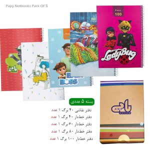 پک 5 عددی دفتر اقتصادی پاپی